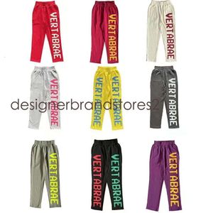 2024 Mens Designer Pants Green Purple Pants Vertabrae Sweatpants Letters Sweatpants Men Women 2023 Jogger Drawstring 386