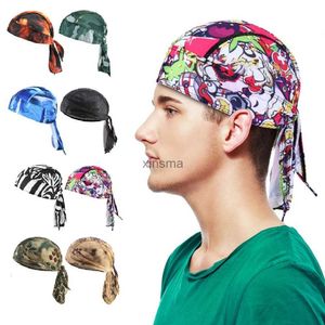 Beanie/Skull Caps Beanie Cap på en cykelbandana En bomullscyklisthatt kan justeras lätt av huvudduken av en huvudduk Bons YQ240207