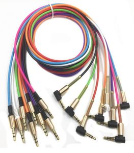 Universelles 90-Grad-3,5-mm-Hilfskabel, schlankes und weiches AUX-Kabel für iPhone-Lautsprecher, Kopfhörer, MP3, 4 PC, Heim-Autoradios7165664