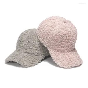 Ball Caps 2024 Baseball Lamb Plush Men Women Winter Fashion Warm Cap Tide Hat Hats Hip Hop