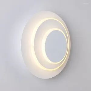 Lâmpada de parede interior arte de ferro luzes LED com 350 ° rotativo 14W 85-265V montado corredor corredor ao lado da iluminação