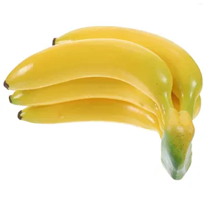 Decoração de festa Artificial Lifelike Banana Espuma Amarelo Bananas Simulação Cluster Falso Fruit Food Po Prop Home House