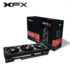 グラフィックカードXFX RX 5700 XT 5700XT 8GBカードAMD GPU RADEON RX5700XTビデオゲームデスクトップPCコンピューター画面ゲームマップ