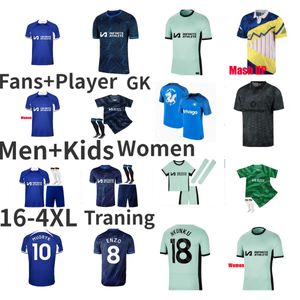 23 24 CFC MUDRYK Jersey de futebol T. SILVA ENZO Fans Versão do jogador 2023 2024 NKUNKU JAMES MADUEKE Camisa N.JACKSON FOFANA BROJA DISASI Camisa de futebol CAICEDO uniforme 16-4XL