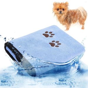 Abbigliamento per cani Stampa creativa Asciugamano per animali domestici Morbido bagno assorbente multiuso per gatti Gattini Cuccioli Prodotti per la pulizia Rosa Blu