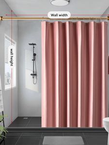 Solid Color Retro Velvet Waterproof Mildewproof Shower Curtains Bathroom Light Tight Curtain Belt Metal Gourd Hang Hook 240131