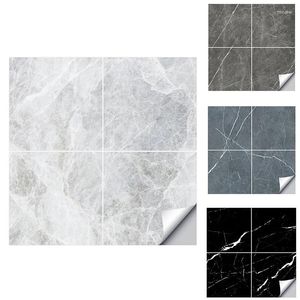 Wall Stickers 4 Pcs Imitation Marble Pattern Oil Proof Sticker Kitchen Countertop Waterproof Tile Living Room Decor