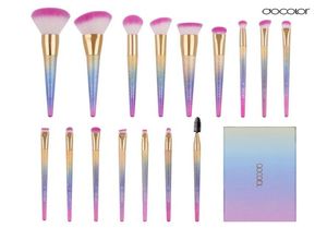 Docolor Pincéis de maquiagem 10pcs 16pcs Make Up Fantasy Set Foundation Powder Eyeshadow Kits Contour Brush Makeup Brush Set7387495