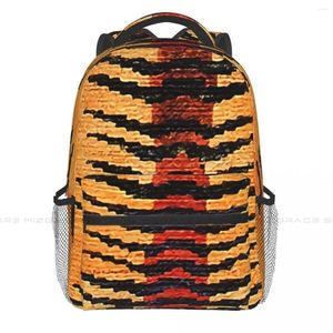 Backpack Tibetan Antique Rug Students School Bags Tiger Animal Lover Boy Girl Fashion Teens Books Soft Rucksack Unisex