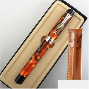 Fountain Pennor Wholesale Luxury Brand Pen 450 Business NIB 0 5mm Resin Ink Offic STATERI GIFT 230814 Drop Delivery Office School I DHIC2