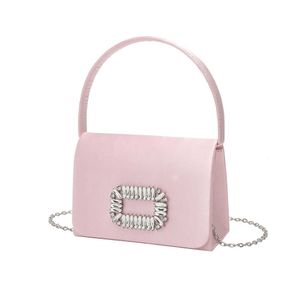 2023 novo vestido de noite feminino bolsa elegante avançado diamante incorporação vestido de noite crossbody saco 240207