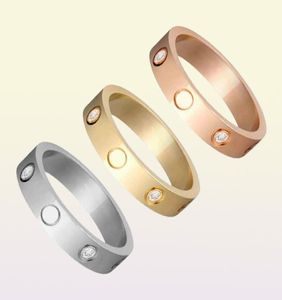 Не выцветшее дизайнерское кольцо Lover высшего качества, размер 612 CZ, камень, золото, серебро, розовые цвета, женские ювелирные изделия из нержавеющей стали Whole2165986