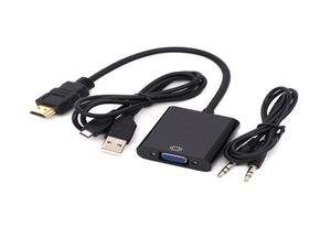 1080P HD Male to VGA Female Cable Converter Digital to Analog Video o Power Supply HDTV Adapter For Tablet5752407
