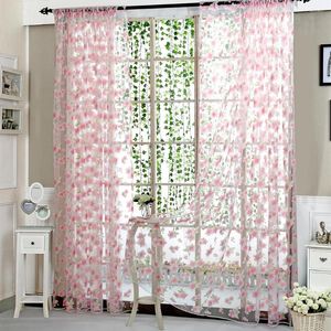 Curtain Drapes And Curtains For Living Room Window Net Gauze Pale Color Sliding Glass Door