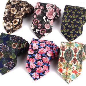 Bow Ties Floral For Men Women Funny Printed Neck Tie Party Business Casual Suit Neckties Print Wedding Groom Gifts