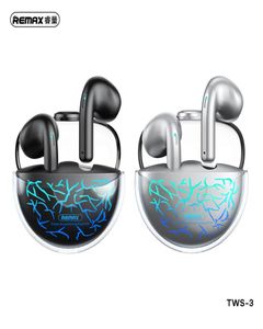 REMAX 2022 NYSTA TWS-3 GAMING MUSIC TWS Trådlösa hörlurar 5.1 Fonos-Bluetooth Low Latency HSP/HFP/A2DP2022 In-Ear Eearbuds Vattenbeständiga hörlurar SET6021904