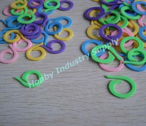 pack of 1000 pcs Pony Flat 2 Size Coloured Split Kniting Stitch Ring Marker 9063913