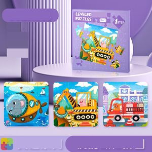 Puzzles Childrens Zaawansowane puzzle magnetyczne wczesne dzieciństwo Nauczanie dziecka płaskie Rysunek 3 do 6 lat 24 chłopców i dziewczęce zabawki upuść deli otr2m