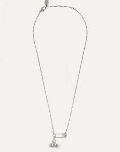 Designer planeta pino colar de prata 40cm padrão 925 prata pino zircão pingente colar feminino nunca fades25665