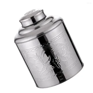 Storage Bottles Candy Jar Tea Sealing Tin Container Loose Gift Stainless Canister Baby