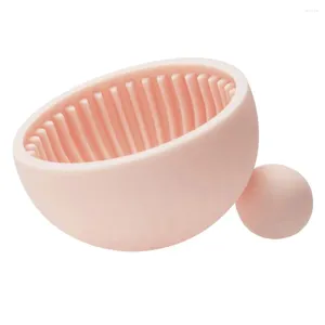 Makeup Brushes Brush Silicone Scrub Pad Cleaning Bowl Plate Washing Mat Cleaner