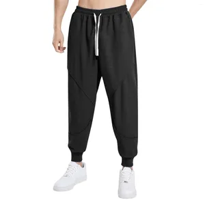 Männer Hosen Einfarbig Elastische Taille Lose Kordelzug Sport Casual Mit Basketball Laufen Cut Jean Glitter Schaum Stern Socke junge