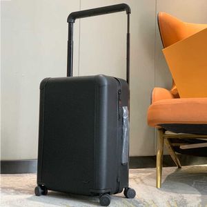 Designer Trunk Bag Boarding Rolling Luggage Suitcase Top quality Spinner Travel Universal Wheel Men Women Trolley Case Box Duffel 55cm 240115