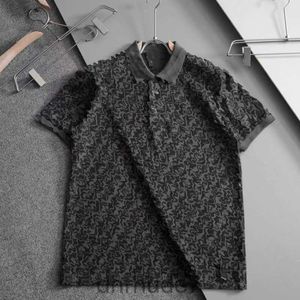 Mens Casual Polo Shirt Designer t f Jacquard Button Shirts Men Women Business Tshirt Short Sleeved Tee Sweatshirt Luxury Cotton Pullover NFEP