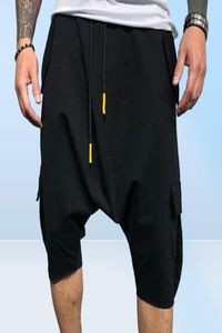 Men039S Pants Fashion Summer Harem Justerbar mikroelastisk mjuk bomullsblandning Låg grenlastbyxor plus storlek för Male9684753