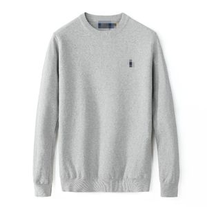 High End Typisk designer Polo Pony Sweater Men's Sportswear Långärmad förtjockad vintage broderad par tröja Autumn/Winter Löst passande tröja