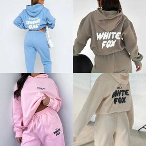 Designer Tracksuit Fox Suprem Hoodie Sets Two 2 Piece Set Women Mens Clothing Sporty Long Sleeved Pullover Hooded Hoodies Sweatshirts