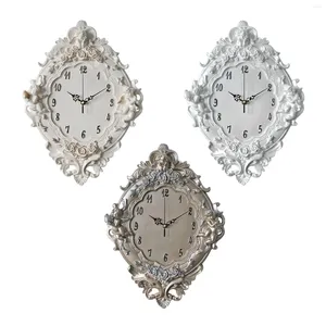 Relógios de parede Moderno Estilo Europeu Resina Relógio Anjo Figuras para Housewarming