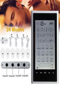 Kas Terapisi Stimülasyonu Ten Birim 24 Modezelektrik Masaj Ayarlanabilir Hafif LCD Ekran Gümüş Gri Kompakt95031