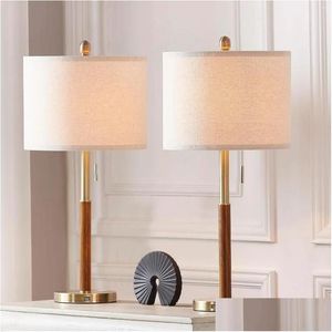 Table Lamps Gold Bedside Set Of 2 For Bedroom - Modern With Usb Charging Port Living Room End Nightstand Lamp 3-Way Drop Delivery Li Dhztg