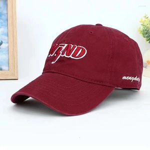 Ball Caps Vintage Personalized Old Worn Baseball Cap Men's Ins Fashion Spring Hip Hop Sun Visor