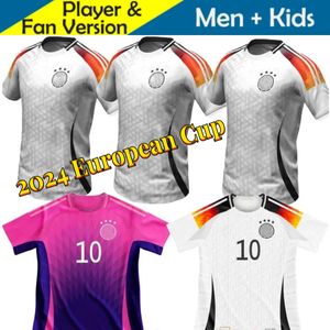 Taglia 4XL 24 25 Maglie da calcio tedesche 2024 Versione per tifosi della Coppa Europa HUMMELS KROOS GNABRY WERNER DRAXLER REUS MULLER GOTZE Uomo Maglie da calcio Kit per bambini