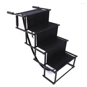 Dog Apparel Folding Stairs Portable Lightweight Pet Ladder Support Easy To Fold Step With Nonslip Appearance For High Beds
