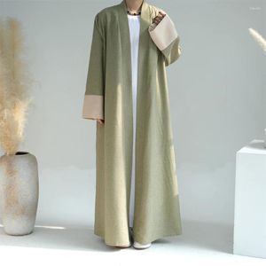 Roupas étnicas Turquia Abaya Mulheres Muçulmanas Cardigan Aberto Longo Maxi Vestido Eid Party Robe Árabe Dubai Islam Kaftan Jalabiya Ramadan Caftan