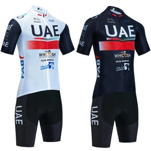 ITALIA Cycling Set UAE Jersey Bike Shorts 20D Pants Team Ropa Ciclismo Maillot Bicycle Clothing Uniform 240202