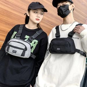 Taillentaschen 22 Tactical Chest Rig Damen Mode Hip Hop Weste Streetwear Packs Unisex Funktionstasche Geldbörse