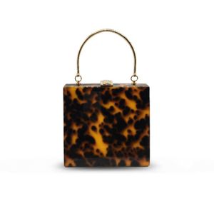 الساخنة بيع Hawksbill Shell مثلث أكريليك حقيبة عشاء Women Wilds Handbag Bress Writy 240207