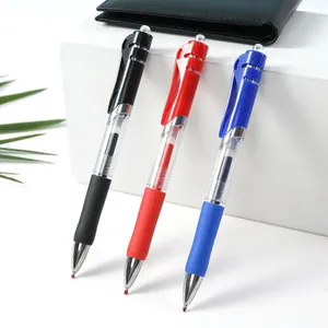 Gelpennor Set Black Blue Red Refill Pen Tips 0.5mm School Office Supplies Stationery Kawaii Tillbehör