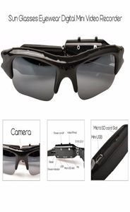 HD Mini Eyewear Óculos de Sol Câmera Portátil Gravador de Vídeo Mini Câmera Esportiva DVR DV Filmadora Escondida Bicicleta Skate Record Cameras1813252