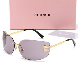 デザイナーサングラス女性特大の高級メングラスサングラスラディーデザイナーMiui Lunette de Soleil Mui Mui Sun GlasesオプションSonnenbrillen Gafas de Sol