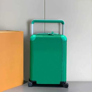 10a Horizo​​n EPIレザーレザースーツケーストロリーローリングホイールダッフルバッグ旅行スーツケーキキャビンサイズ荷物240115