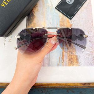 Randlose Pilotensonnenbrille für Damen und Herren, trendige Retro-Sonnenbrille mit UV-Schutz