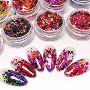 TCT-837 Cadılar Bayramı Tıknaz Konfeti Glitter Nails Sanat Dekorasyon Vücut Sanat Tulumbler El Sanatları DIY El İşçiliği Festivali Partisi 240202