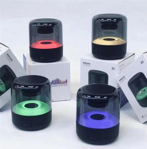 Z5 bluetooth speakers Wireless Portable Speaker o FM TF Card Creative Colorful creative dazzling sound box with retail boxes6149368