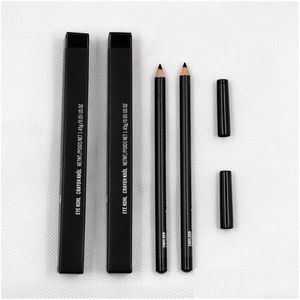 Eyeliner Crayon Smolder Eye Kohl svart färg Vattentät blyertspenna med låda Lätt att bära långvarig naturlig kosmetisk makeupfoder Drop Dho6L