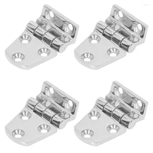 Bath Accessory Set 4PCS Boat Hinge 316 Stainless Steel Thickened Marine Grade Hinges With 4 Mounting For Yacht RV House Door 1.5x2.1inches